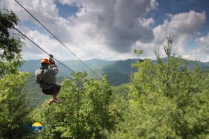 Ziplining in the Smokey Mountains