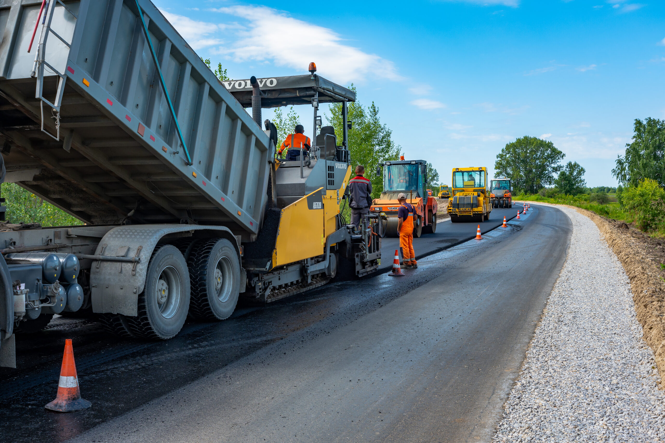 Road paving equipment