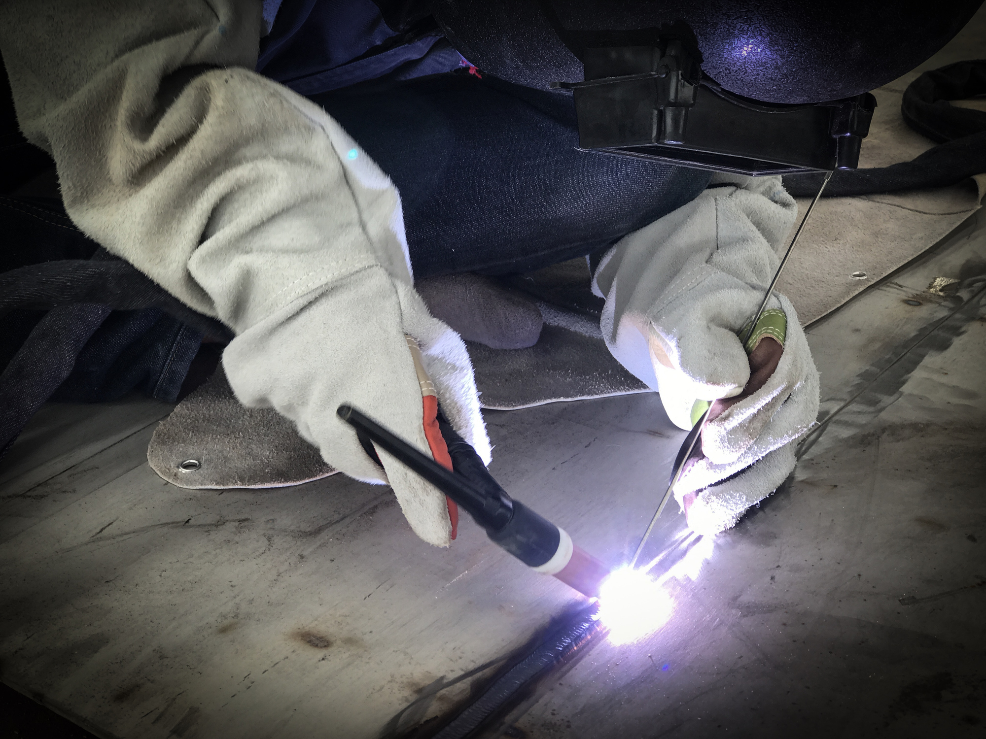 TIG welding stainless plate TIG Welding