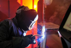 Metalworking Solutions MIG Welder at work