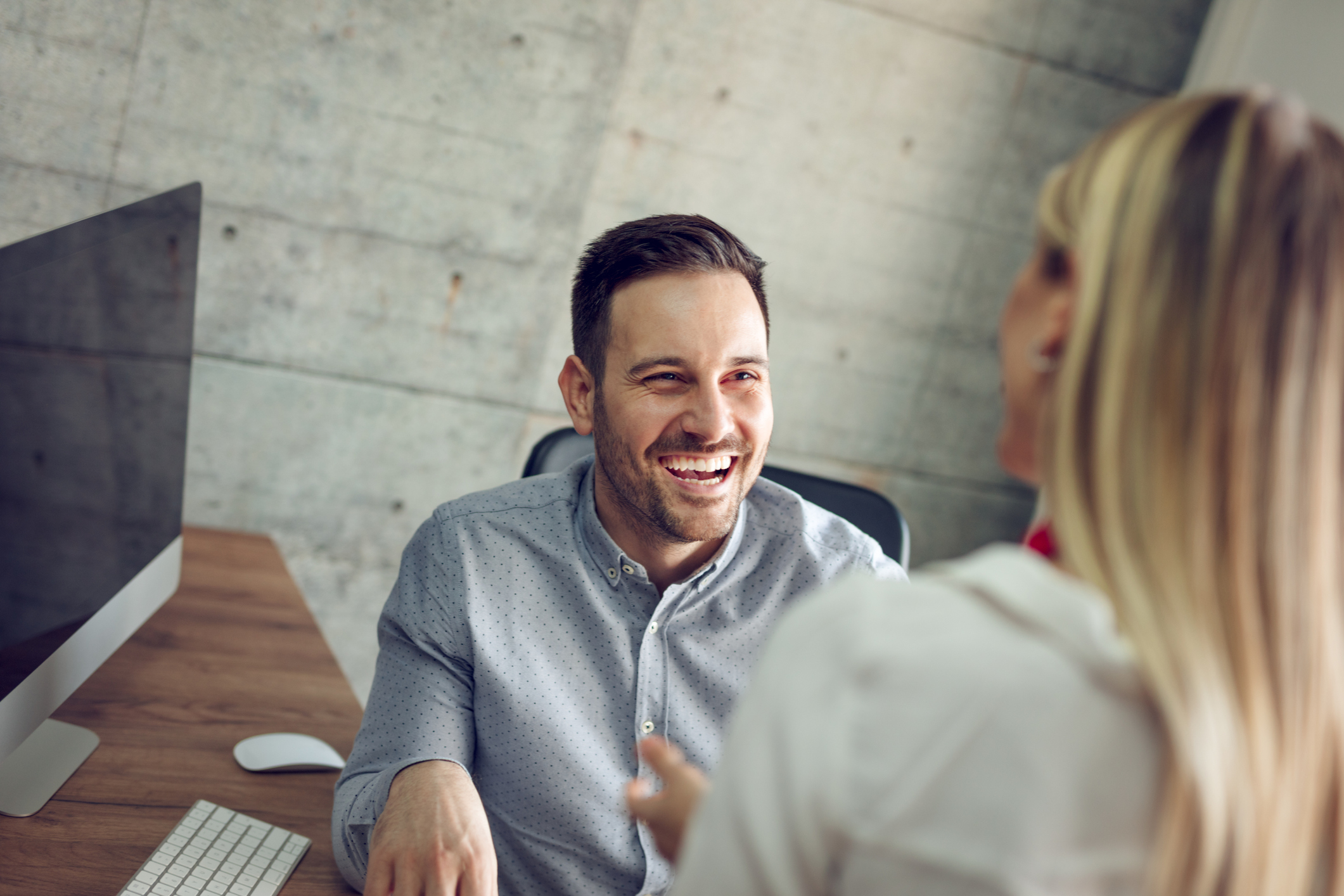 Purchasing Agent with no worries with Metalworking Solutions Smiling Purchasing Agent