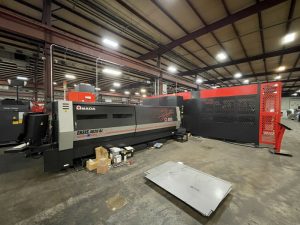 Installation of New 9K Amada fiber laser and automatic sheet metal loader.